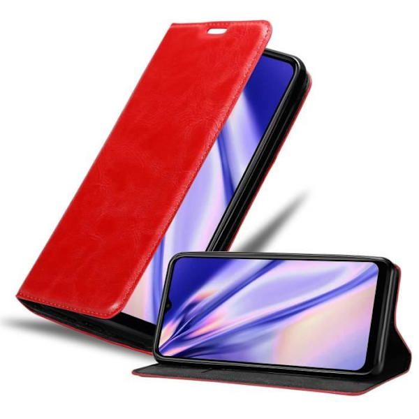 Mobilfodral - CADORABO - WIKO VIEW 4 - Röd av Äpple - TPU-silikon - Magnetstängning ÄPPELRÖD
