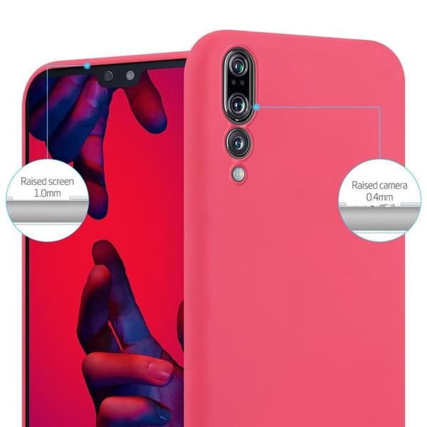 Skyddsfodral för Huawei P20 PRO / P20 PLUS CANDY RÖD Stötsäker Silikon Röd