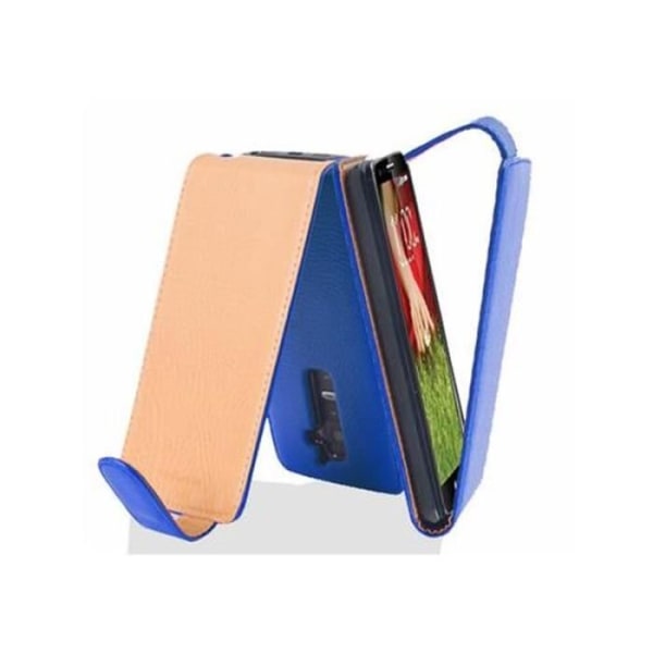 Cadorabo - Fodral Cover för > LG G2 < i Flip Style – Fodral Fodral Bumper Wallet i CELESTIAL BLUE