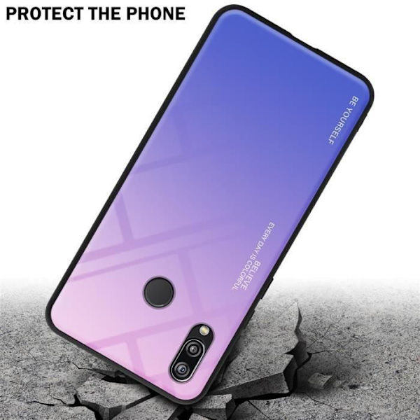 Fodral till Huawei P20 LITE 2018 / NOVA 3E Fodral i ROSA - BLÅT Fodral Skyddsskydd tvåfärgad TPU ROSA - BLÅ