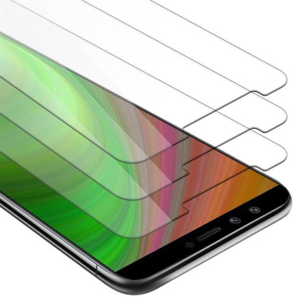 Cadorabo 3x härdat glas för Honor 9 LITE i HIGH TRANSPARENT - Paket med 3 skärmskydd i härdat glas för display - Transparent