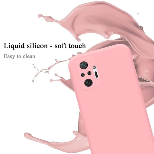 Fodral till Xiaomi RedMi NOTE 10 PRO i LIQUID PINK Cadorabo Cover Silikon TPU