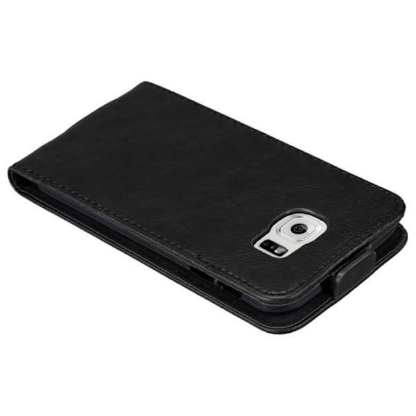 Cadorabo Fodral till Samsung Galaxy S6 - i Svart - Skyddsfodral i Flip Style med magnetlås