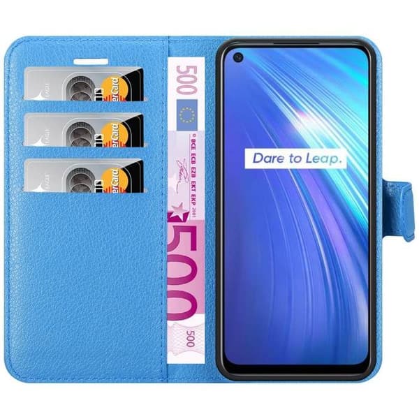 Etui för Realme 6 4G / 6s i PASTELLBLÅ Blå