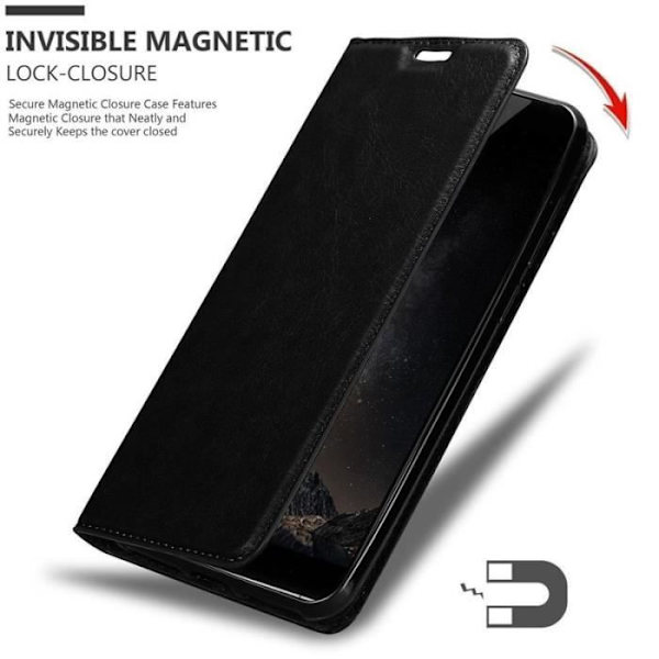 Cadorabo Fodral till ZTE Nubia Z11 MAX i NIGHT BLACK