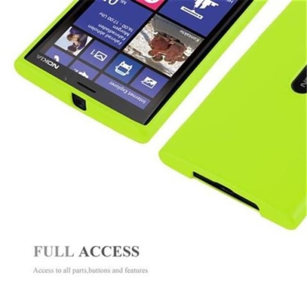 Nokia Lumia 920 Fodral JELLY GREEN Cadorabo DESIGN JELLY Cover TPU Silikonskydd Fodral Skydd Ultra Slim Bumper