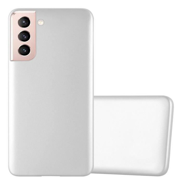 Coque - CADORABO - Samsung Galaxy S21 5G - Metallisk Silver - Skydd i Silikon TPU - Tunn Design METALLISKT SILVER