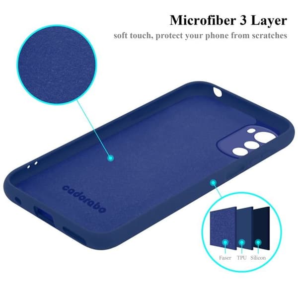 Skyddsfodral för Motorola MOTO E32 4G / E32S Stötskydd i LIQUID BLUE Blå
