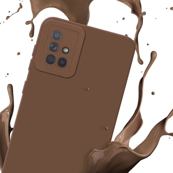 Skyddsfodral för Samsung Galaxy A71 4G i FLUID BRUN Stötsäker brun