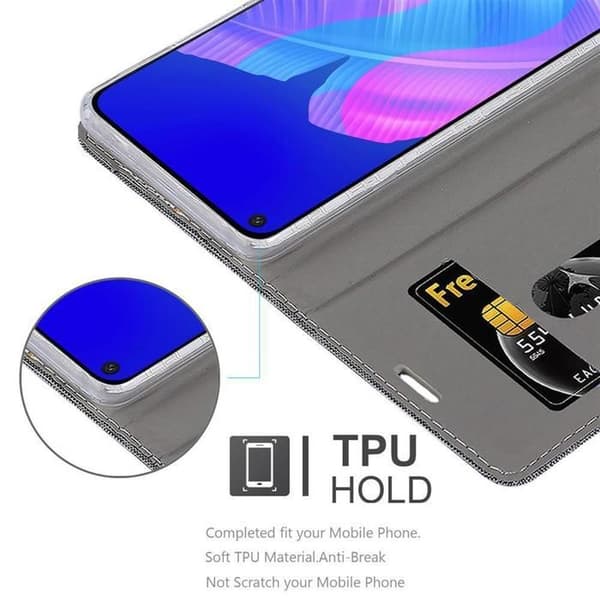 Skyddsfodral för Huawei NOVA 6 SE / P40 LITE / NOVA 7i i GRÅSVART Stötskyddande Etui Grå