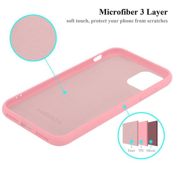 Skal för iPhone 11 Stötabsorberande i LIQUID PINK Ros