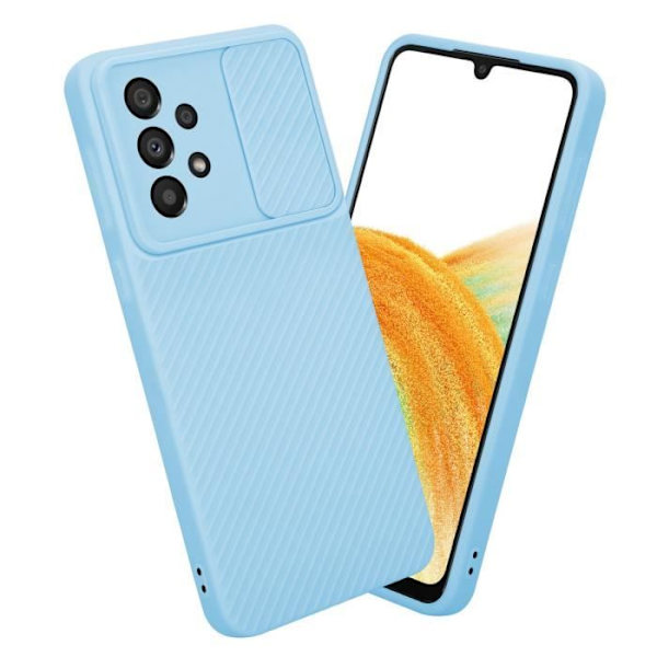 Hus för Samsung Galaxy A33 5G - CADORABO - TPU-silikonfodral - Skydd för kameran - Ljusblå Ljusblå