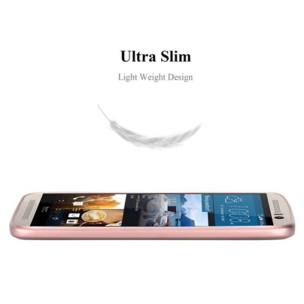 Cadorabo Fodral fungerar med HTC One M9 i METALLIC ROSÉ GOLD - Stötsäker och reptålig TPU silikonskydd - Ultratunt