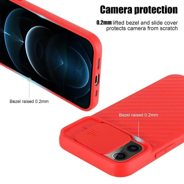 Fodral till Apple iPhone 13 PRO Mattrosa Fodral Silikon TPU och kameraskydd