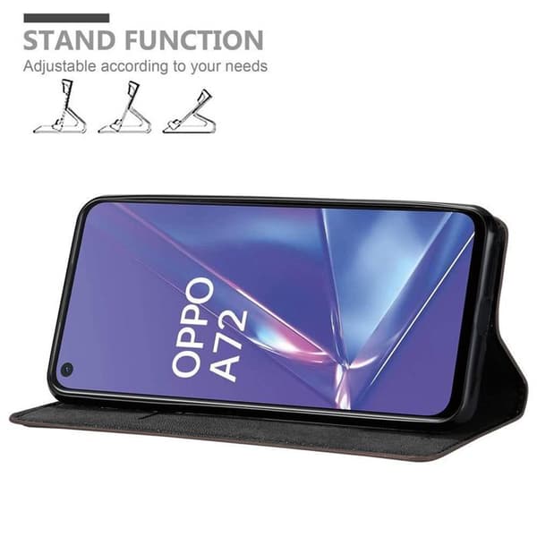 Fodral för Oppo A52 Skal i MÖRK BRUN brun
