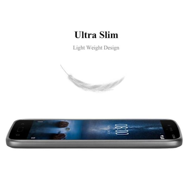Coque för Nokia 8 2017 Hölster i METALLIC GRÅ Etui Fodral Skydd Silikon TPU Fodral matt Grå