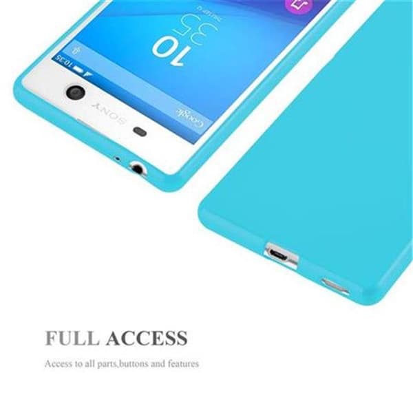 Skal för Sony Xperia M5 JELLY LJUST BLÅ Blå