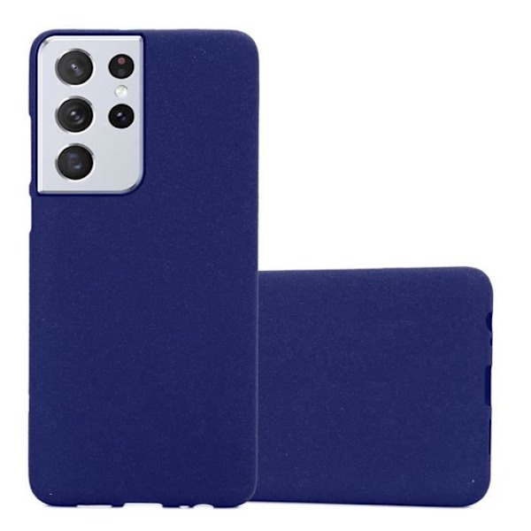 Skal till Samsung Galaxy S22 ULTRA Fodral i FROST DARK BLUE Fodral Fodral Skydd Silikon TPU Fodral Frost mörkblå