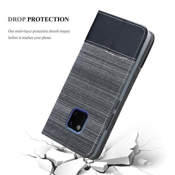 Skyddsfodral för Huawei MATE 20 PRO i GRÅSVART Stötskyddande Etui Grå