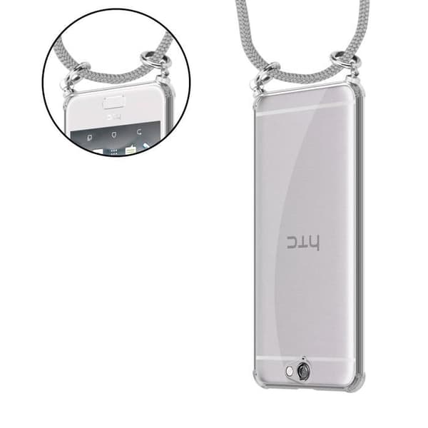 Fodral för HTC ONE A9 med axelrem i GRÅSILVER med justerbar snodd Grå