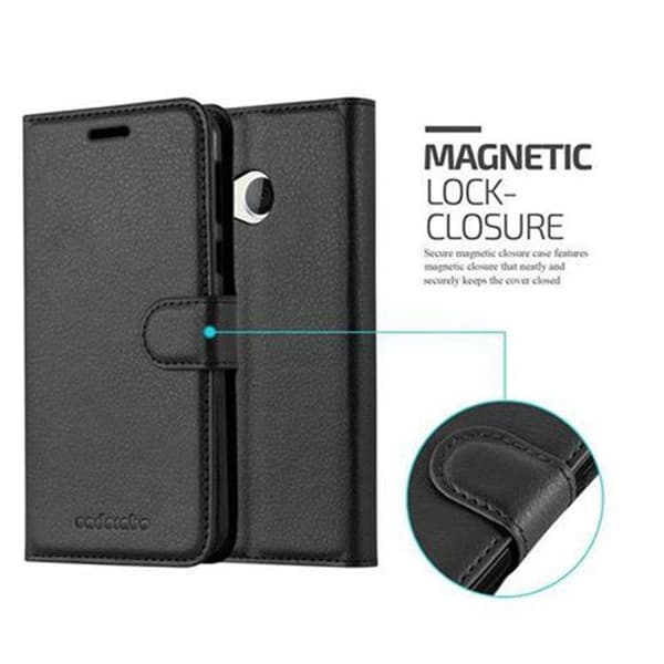 Etui för HTC U PLAY i JET BLACK Svart