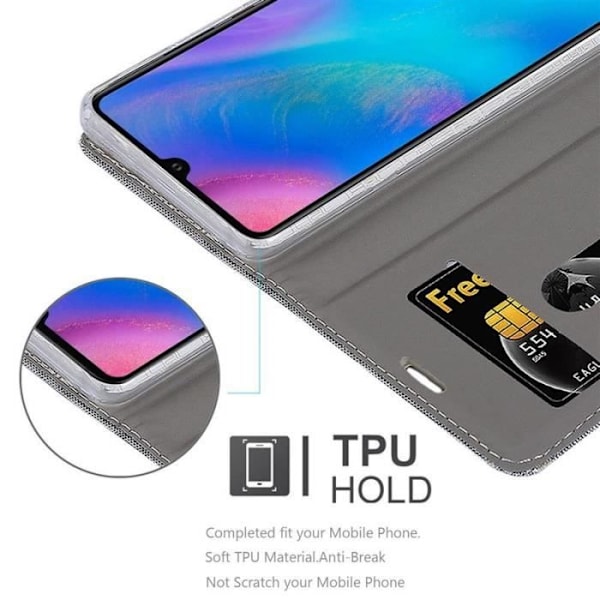 Cadorabo Fodral till Huawei P30 i LJUSGRÅ BRUN