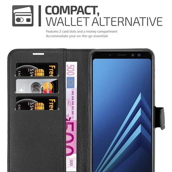 Etui för Samsung Galaxy A8 2018 i JETSVART Svart