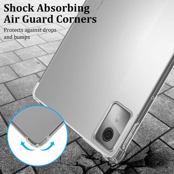 Transparent stötsäker silikonfodral för Lenovo Tab M11 Vit
