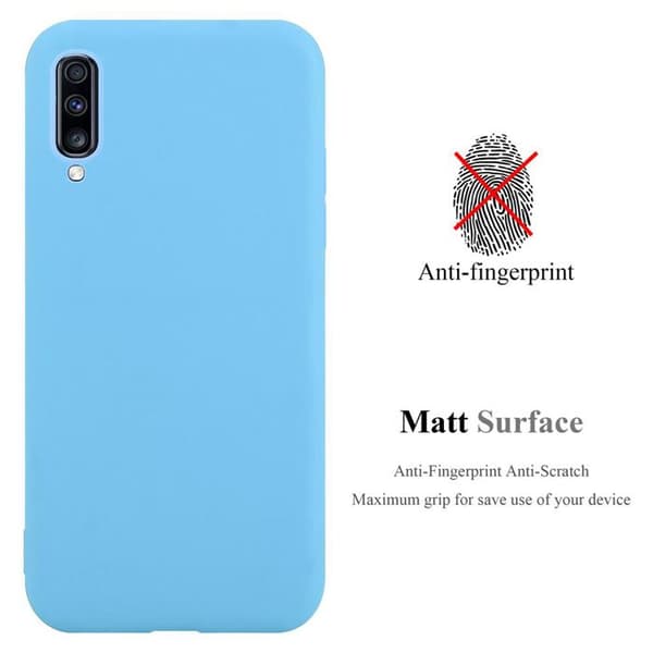 Skyddsfodral för Samsung Galaxy A70 / A70s CANDY BLÅ Stötsäker Silikon Blå