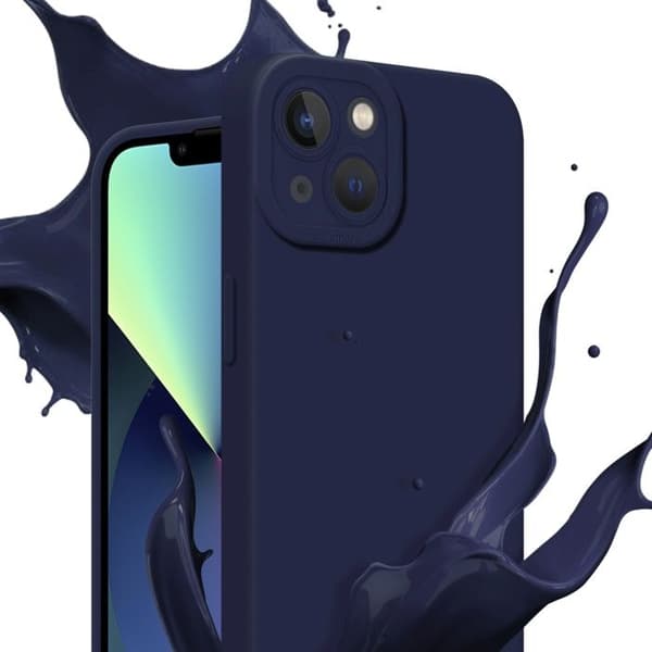 Skyddsfodral för iPhone 14 i MÖRKBLA FLYTANDE Antichock Blå
