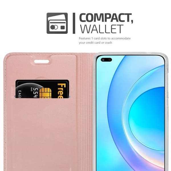 Fodral med lock för Honor 50 LITE Etui i CLASSY GULD ROSÉ Plånbok Stötsäker Ros