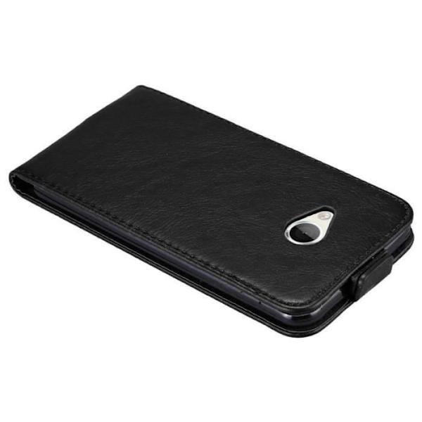 Coque - Cadorabo - HTC U PLAY - Flip-fodral i konstläder - Heltäckande skydd - Svart Svart