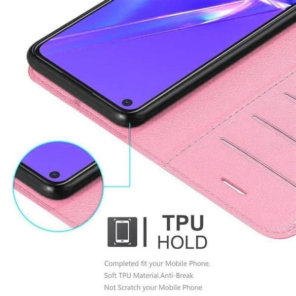 Fodral för Oppo A72 i SOCKERROSA Ros