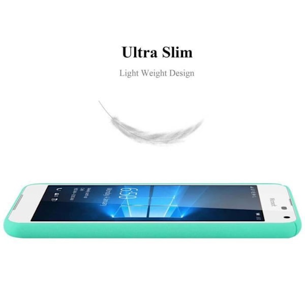 Fodral - CADORABO - Nokia Lumia 650 - Stötskydd - Frostad design - Färg Frosty Green Frostig grön