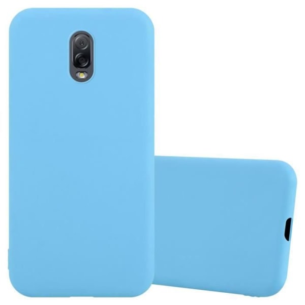 Fodral för Samsung Galaxy J7 PLUS / C8 i CANDY BLUE Cadorabo Cover Protection Silikon TPU-fodral