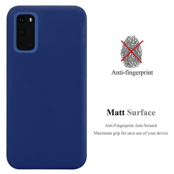 Skyddsskal - CADORABO - Samsung Galaxy S20 - Silikon TPU - Stötsäker - Trendig design Blå