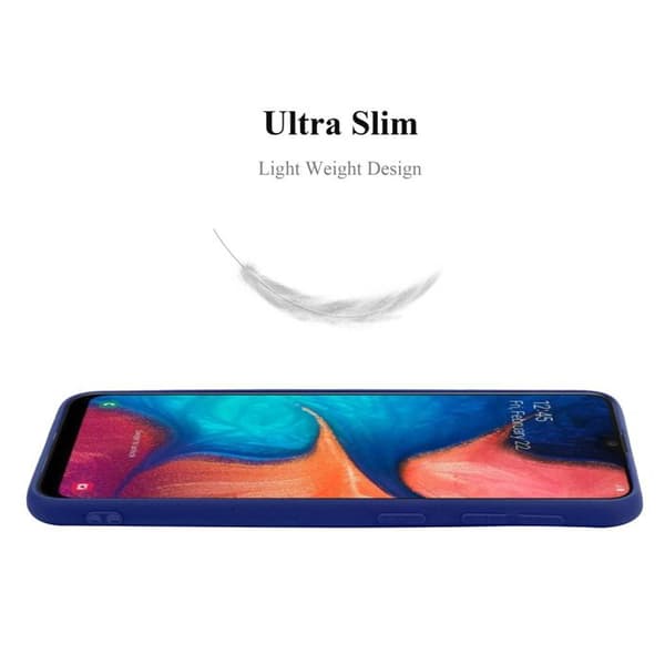Skyddsfodral för Samsung Galaxy A10e / A20e CANDY MÖRKBLOMMA Stötskydd Silikon Blå