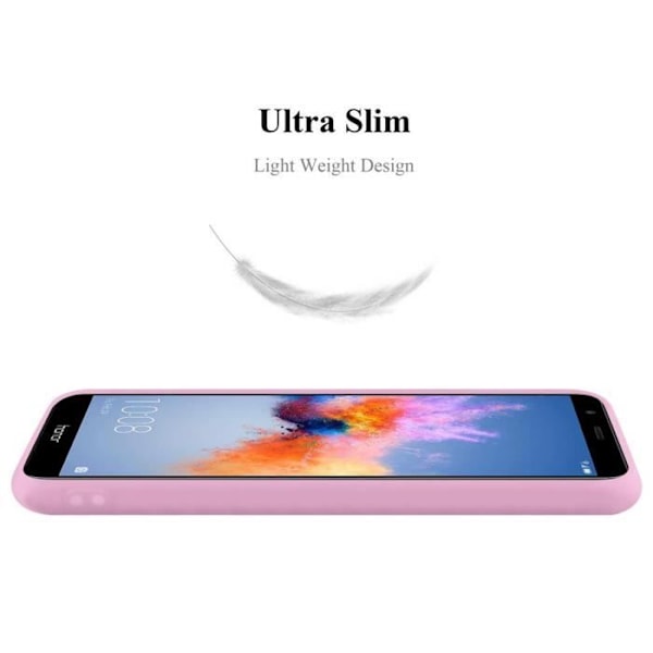 Coque - CADORABO - Honor 7X - Silikon TPU - Candy Rose Vif - Stötabsorberande skydd VARMT ROSA GODIS