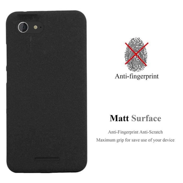 Coque - CADORABO - Sony Xperia E3 - Silikon TPU - Stötskydd - Tunn och lätt design Frost Svart