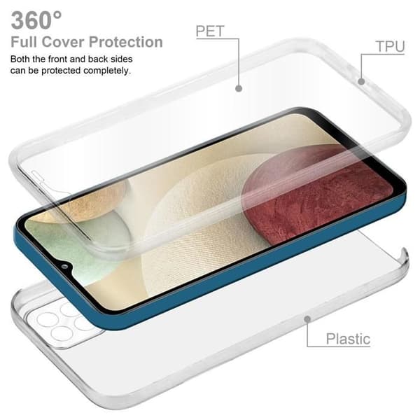 Transparent skydd för Samsung Galaxy A12 / M12 Vit