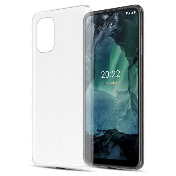 Transparent stötsäker silikonfodral för Nokia G11 / G21 Vit