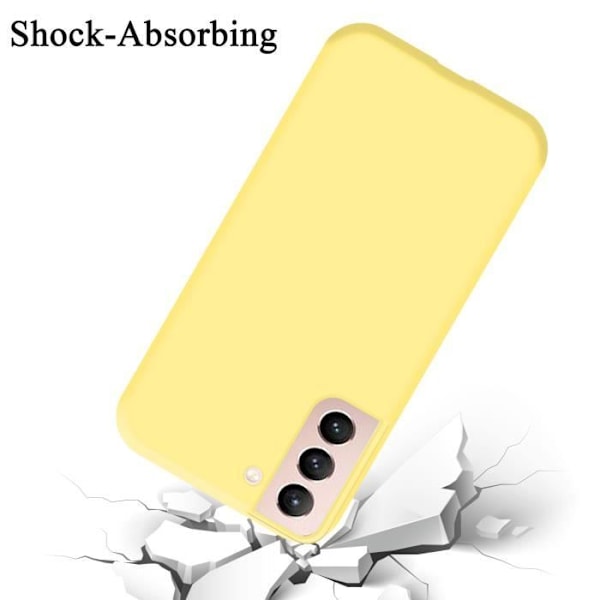 Coque - CADORABO - Samsung Galaxy S21 5G - Silikon TPU - Gul - Stötskydd Gul