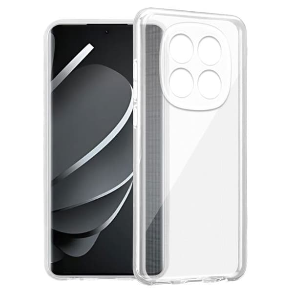 Skal för Xiaomi RedMI Note 14 Pro 5G / Poco X7 i transparent stötabsorberande silikon Vit