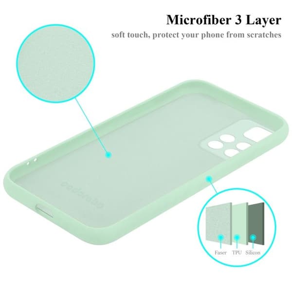 Skal för Xiaomi RedMi NOTE 11 PRO+ Stötabsorberande i LIQUID LIGHT GREEN Grön