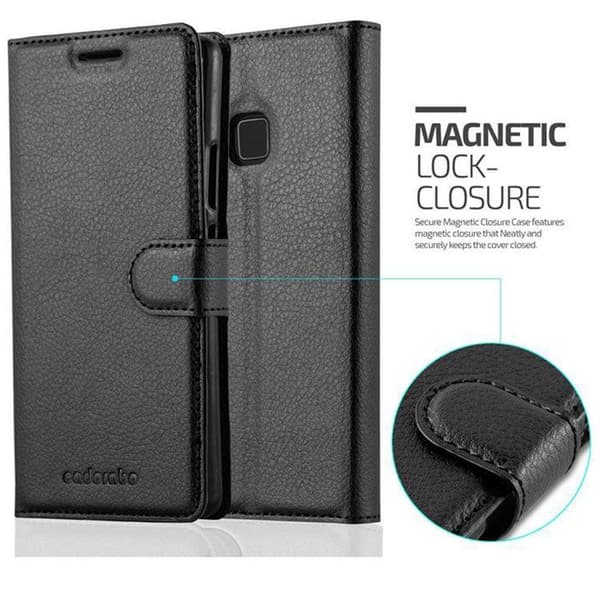 Fodral för Huawei P8 LITE 2017 / P9 LITE 2017 i JET BLACK Svart