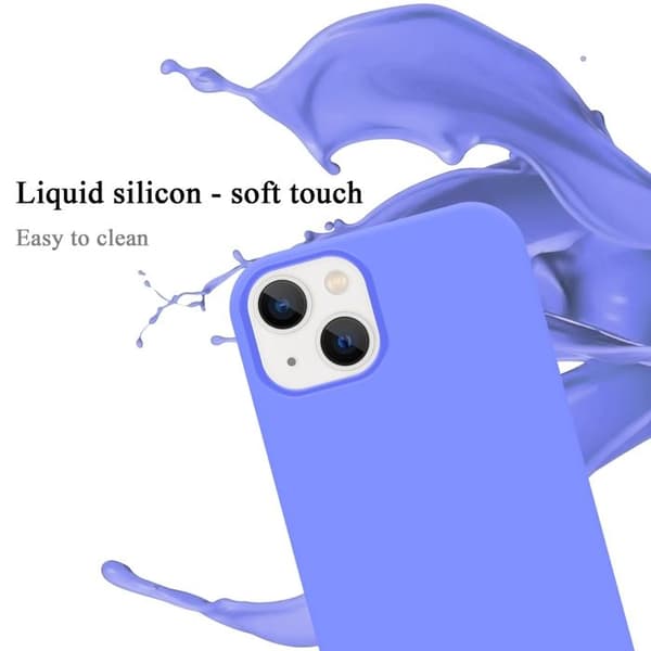 Skal för iPhone 14 PLUS Stötabsorberande i LIQUID LIGHT PURPLE Violett