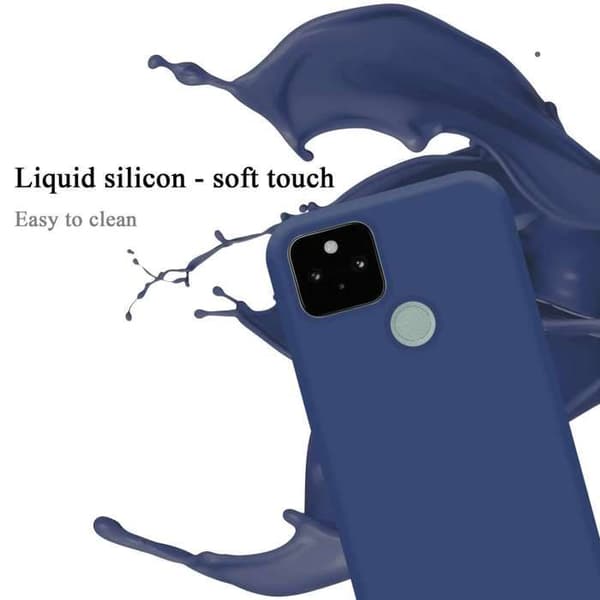 Skyddande skal för Google PIXEL 5 Stötabsorberande i LIQUID BLUE Blå