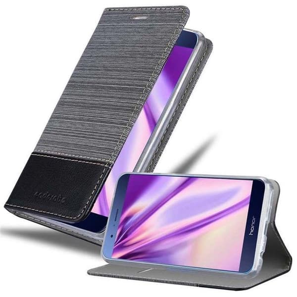 Fodral för Honor V9 i GRÅSVART Etui Skydd mot stötar Grå