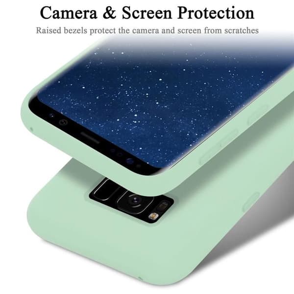 Skal för Samsung Galaxy S8 PLUS Stötabsorberande i LIQUID LIGHT GREEN Grön