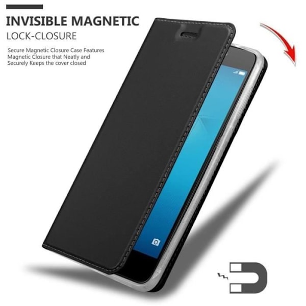 Cadorabo Fodral till Honor 5C i KLASSIG SVART